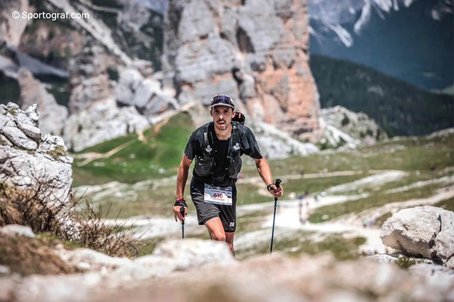 Christian Pecher beim Lavaredo Ultra Trail 2023 (Foto: Sportograf) Christian Pecher beim Lavaredo Ultra Trail 2023